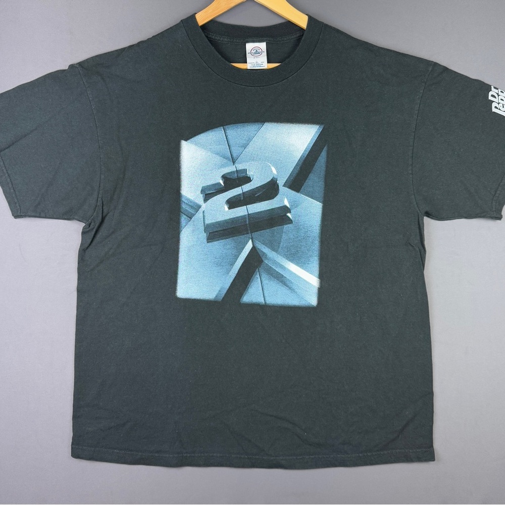 Vintage Y2K Marvel Comics X Men Movie X2 Dr Pepper Black Shirt XL Super Hero Art